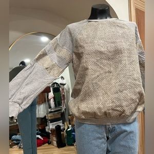 Faux Snake Skin Sweatshirt